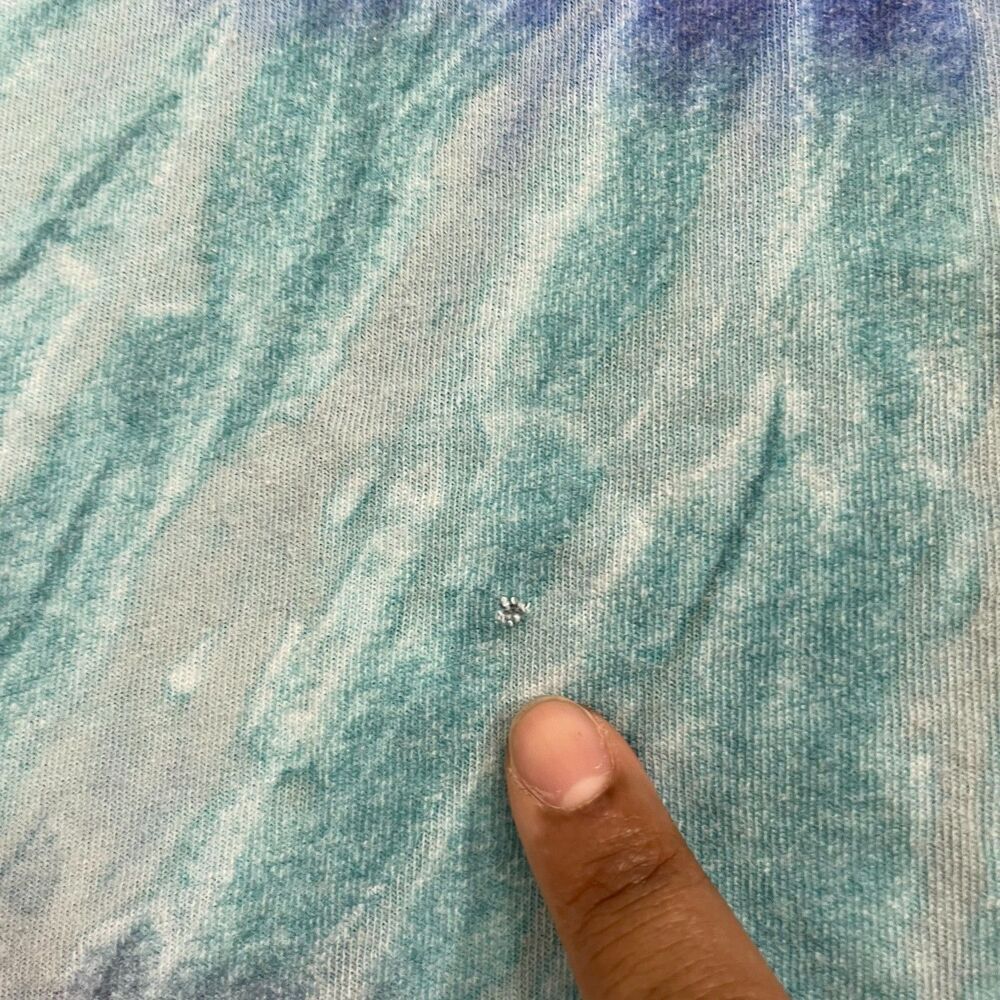 Custom Colortone Tie-Dye T-Shirt XL Blue Spiral Cotton Short Sleeve - Picture 3 of 8